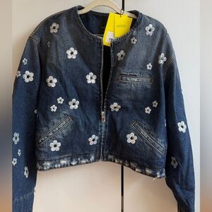 Marc Jacobs Floral Denim Jacket